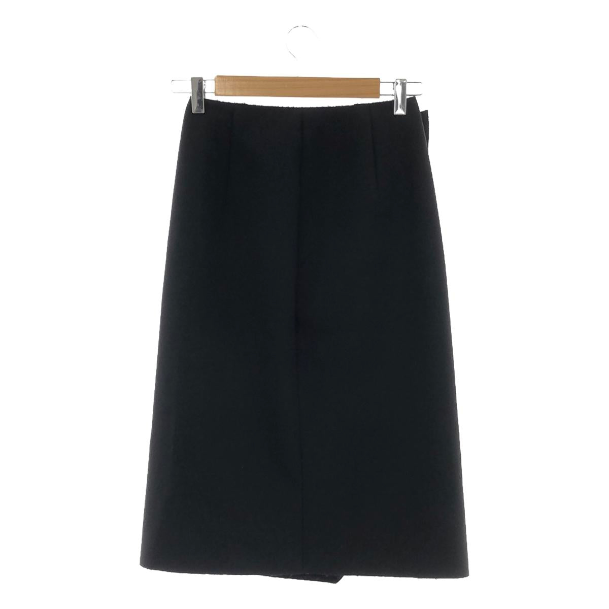 MSGM / 엠에스지엠 | 프릴 랩 롱 스커트 | 38 | 블랙 | 여성