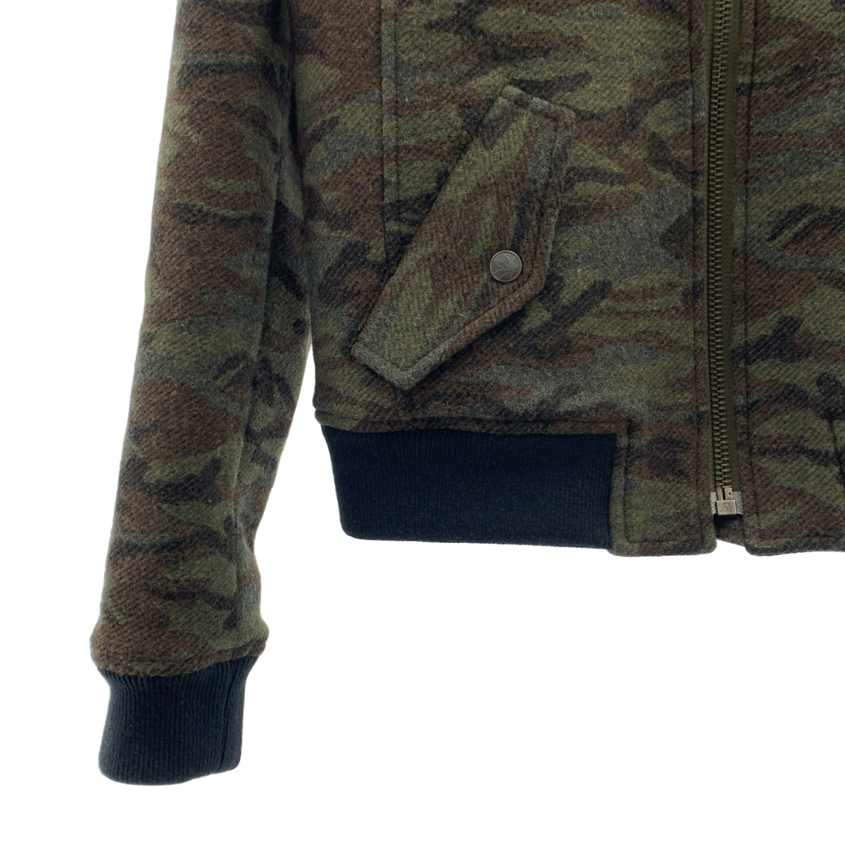 lucien pellat-finet / ルシアンペラフィネ | カモフラ柄 バックスカル フーデッド ジャケット | S | メンズ