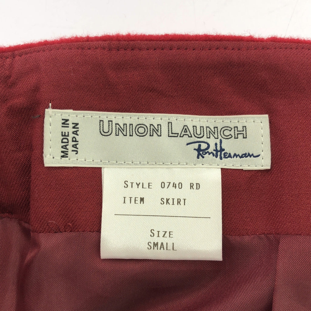 UNION LAUNCH / ユニオンランチ | Ron Herman 別注 ウール スリット スカート | S | レッド | レディース