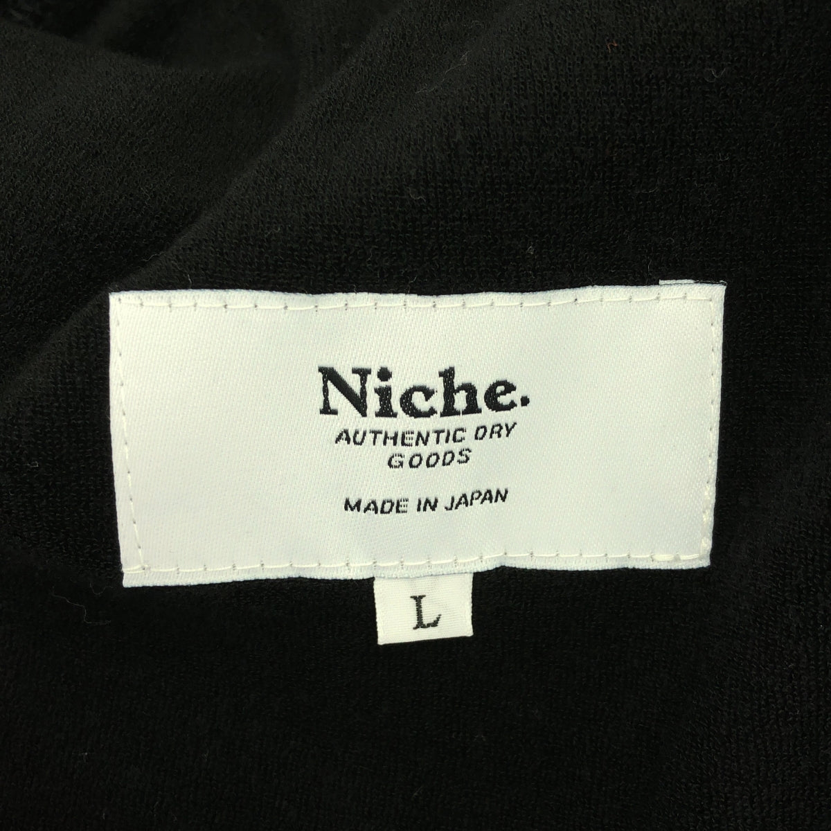 【新品】  Niche / ニッチ | スタンドカラー スウェット コート | L | ブラック | メンズ
