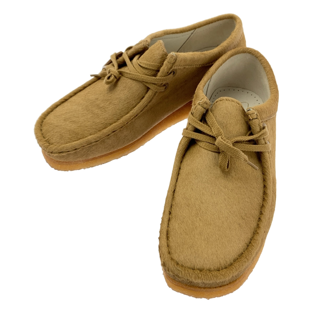[近新] Clarks | x BEAUTY&amp;YOUTH UNITED ARROWS 特別版 WALLABEE / Wallabee 豬皮鞋 | 尺寸 26 | 米色 | 男款