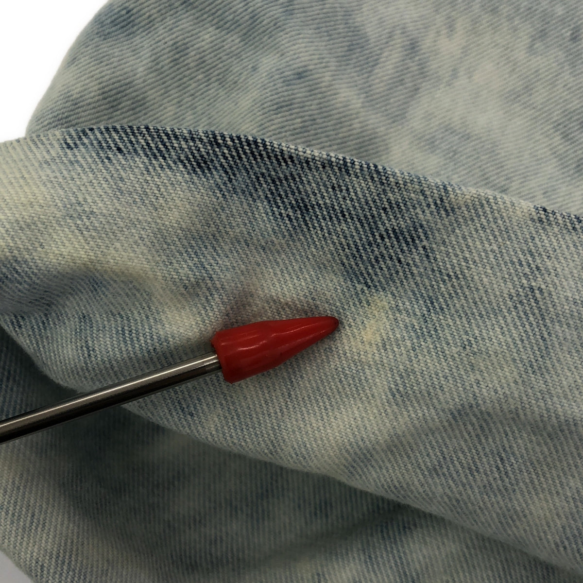 SAINT LAURENT PARIS / サンローランパリ | 2016 | ブリーチ加工 デニムショートパンツ | 26 | インディゴ | レディース