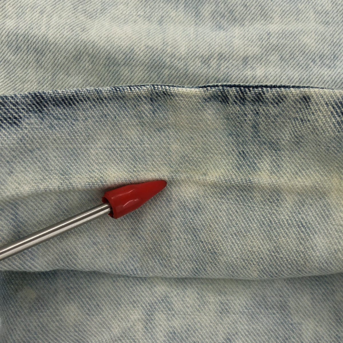 SAINT LAURENT PARIS / サンローランパリ | 2016 | ブリーチ加工 デニムショートパンツ | 26 | インディゴ | レディース