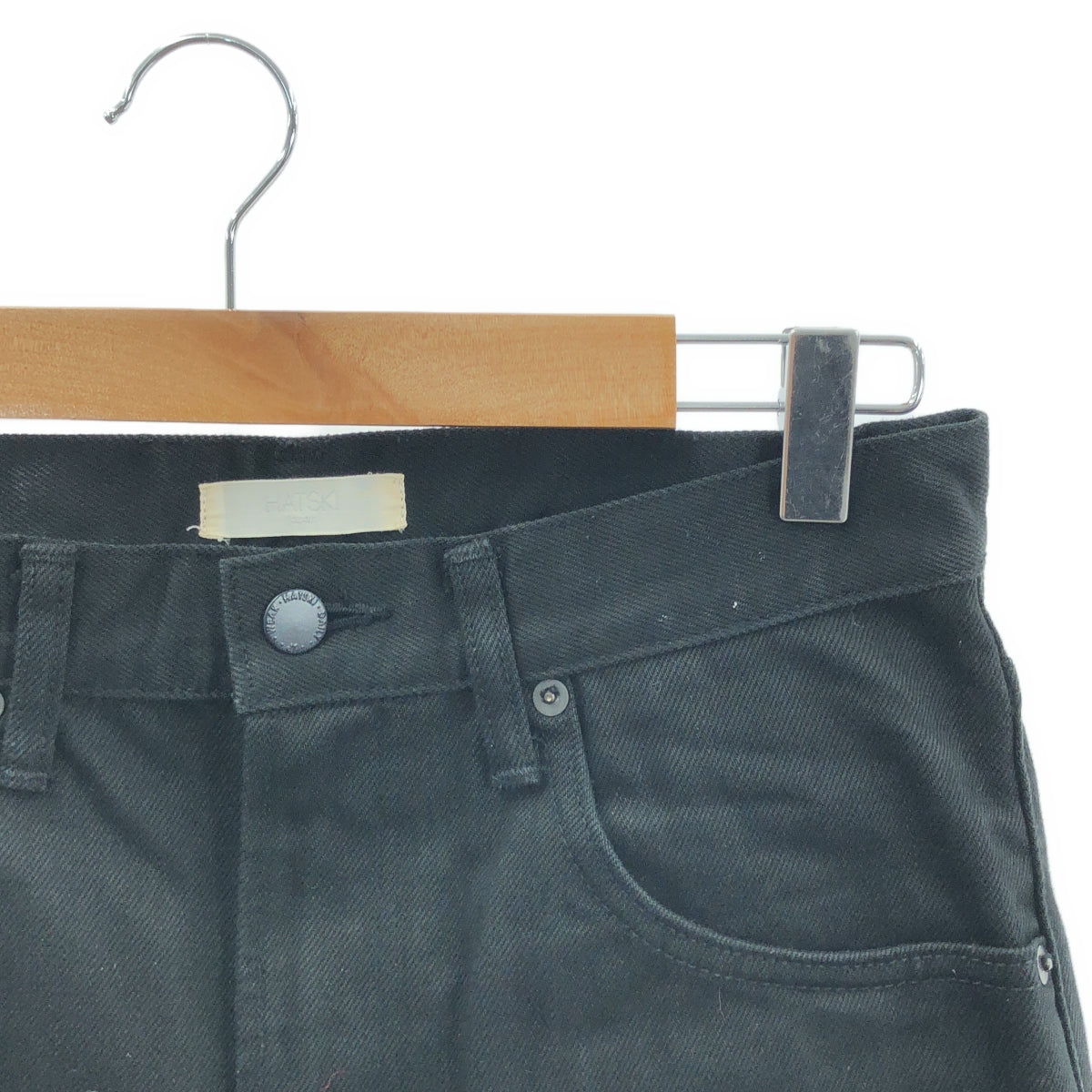 HATSKI / ハツキ | Regular Tapered Denim レギュラー テーパード デニムパンツ | 0 | ブラック | レディース