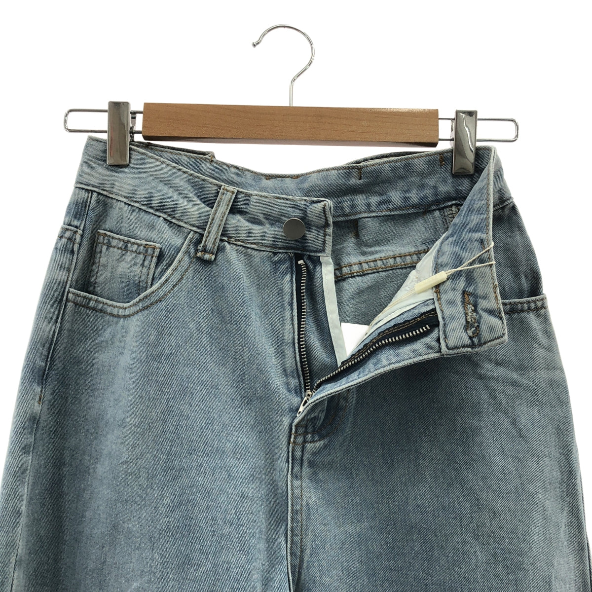 Frene | 後背蝴蝶結寬牛仔褲 | S碼 | 女款