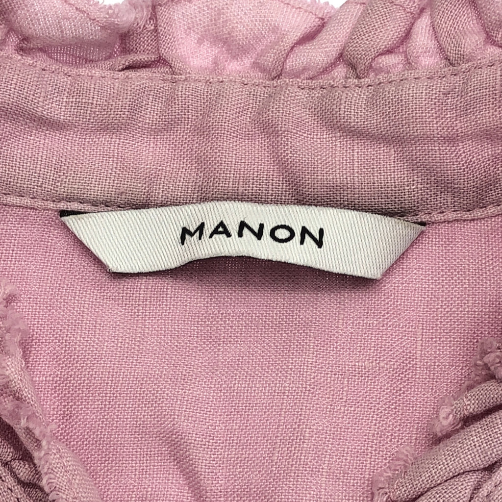 manon | Overdye 繫帶亞麻襯衫 | 女款 | 0 碼