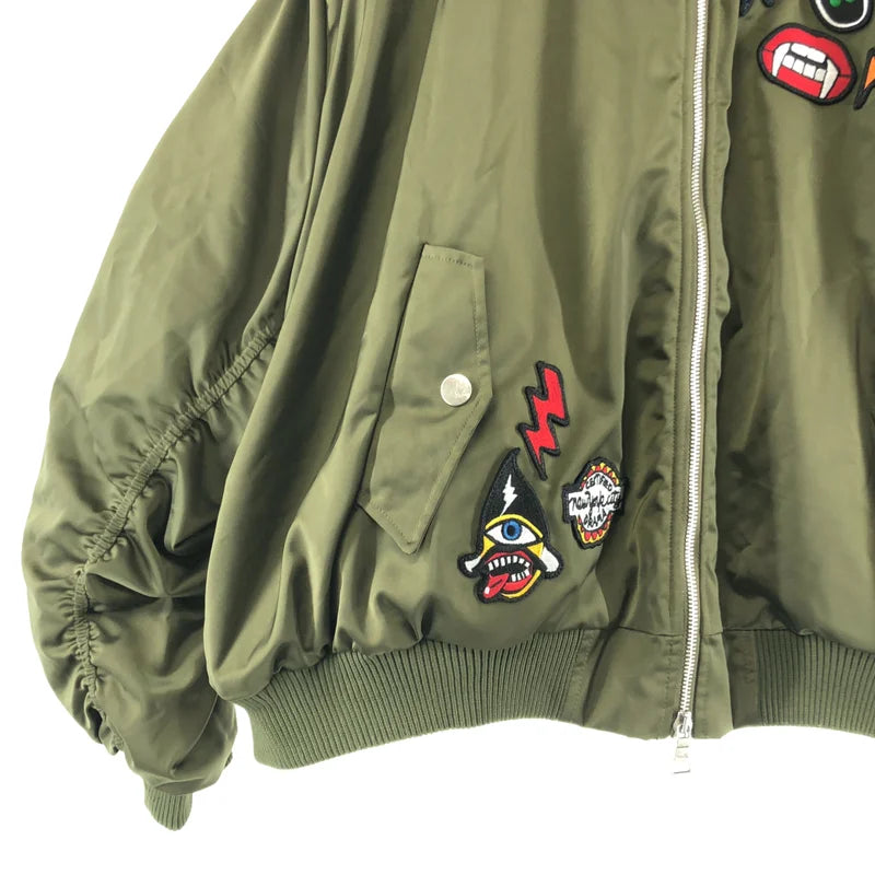 Haculla / ハキュラ | MA-1 ワッペン ファー ジャケット | S | レディース