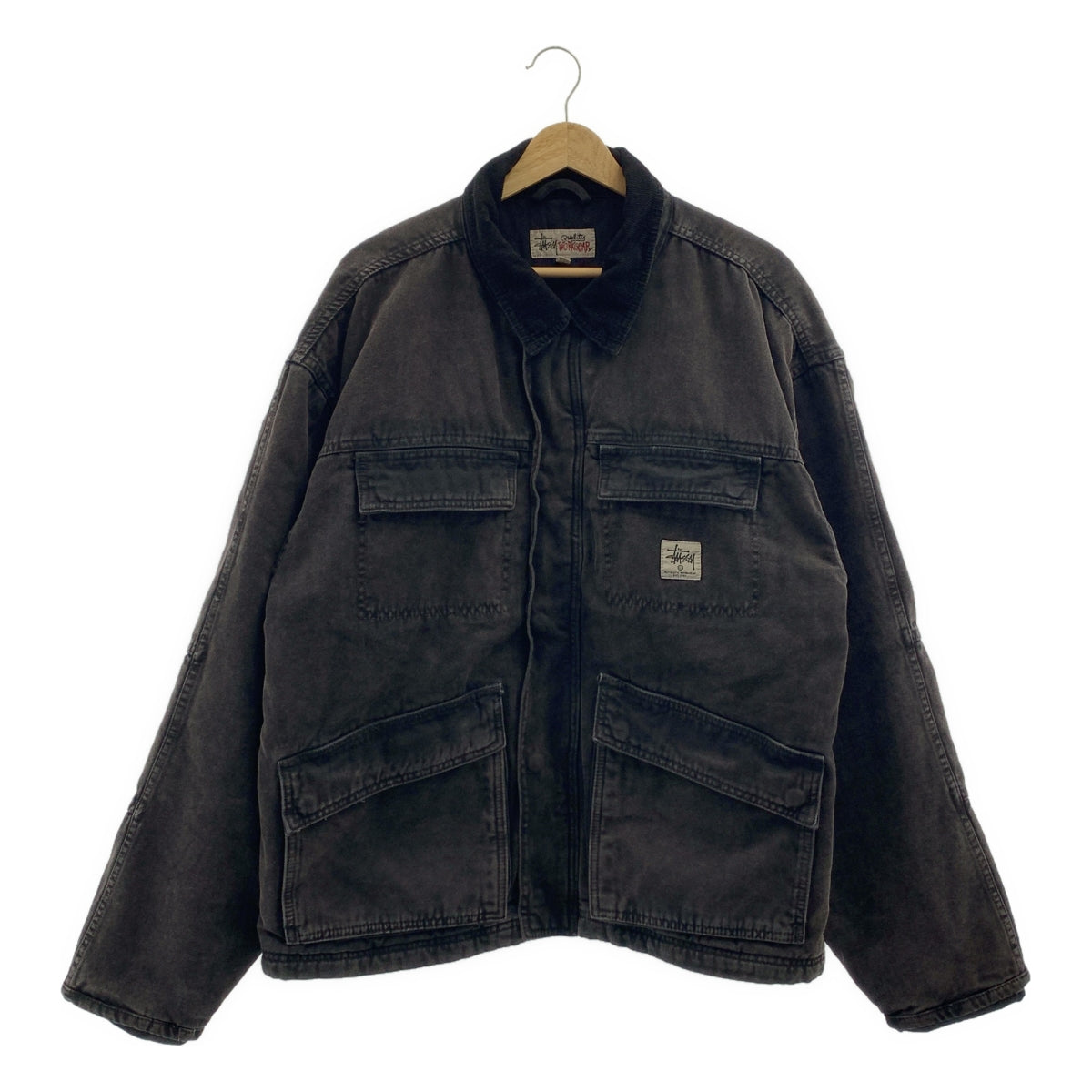 STUSSY / ステューシー | WASHED CANVAS SHOP JACKET ショップ ジャケット | L | メンズ