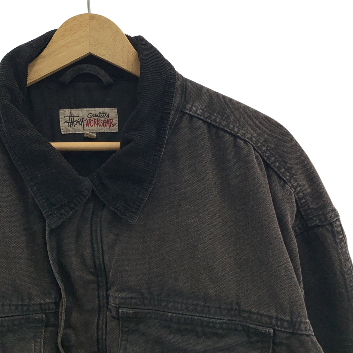 STUSSY / ステューシー | WASHED CANVAS SHOP JACKET ショップ ジャケット | L | メンズ