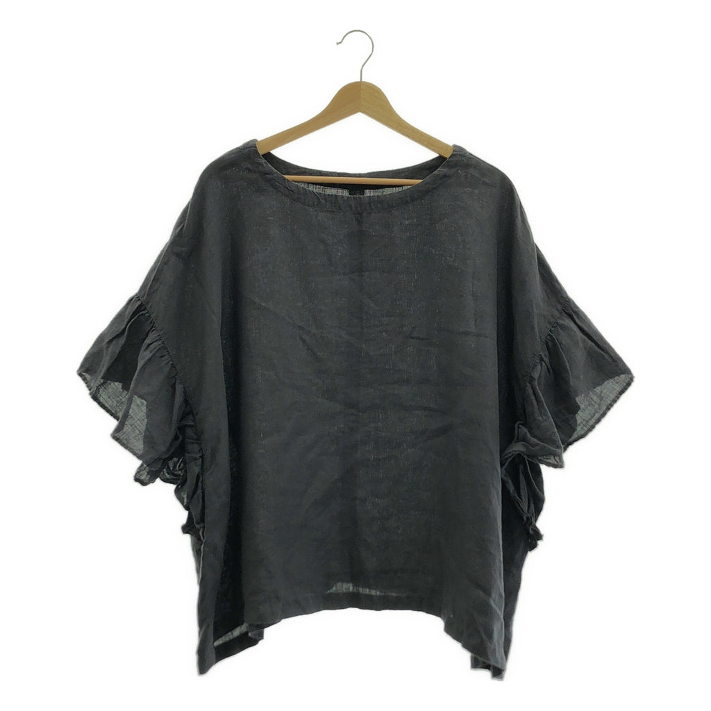 nest robe / ネストローブ | リネン ギャザースリーブ シャツ ブラウス | F | レディース