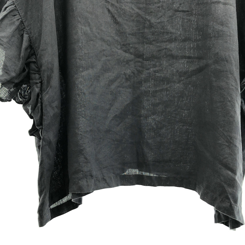 nest robe / ネストローブ | リネン ギャザースリーブ シャツ ブラウス | F | レディース