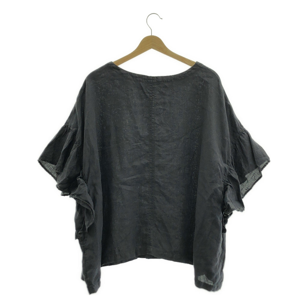 nest robe / ネストローブ | リネン ギャザースリーブ シャツ ブラウス | F | レディース