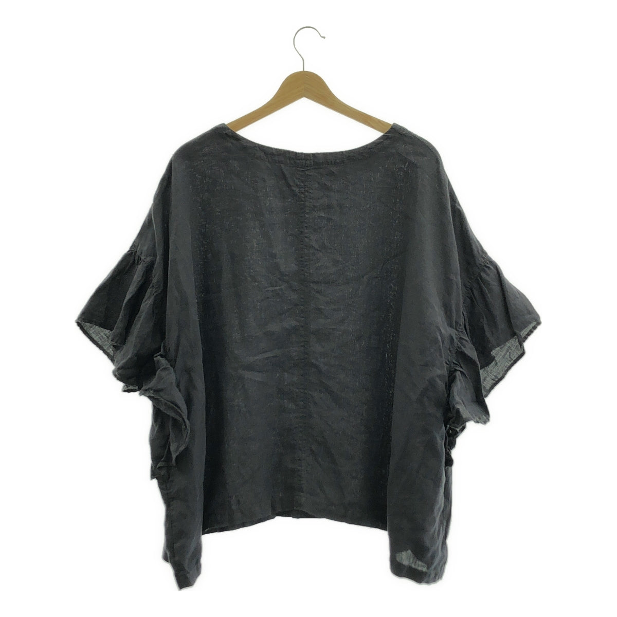 nest robe / ネストローブ | リネン ギャザースリーブ シャツ ブラウス | F | レディース