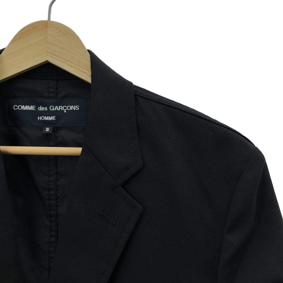 COMME des GARCONS 男士 |羊毛 2B 精裁外套 | S |黑色|男士