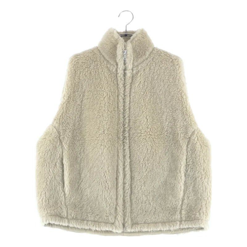 AURALEE / オーラリー | 2021AW | SHETLAND WOOL BOA ZIP VEST / シェットランドウール ボア ジップアップ ベスト | 1 | レディース