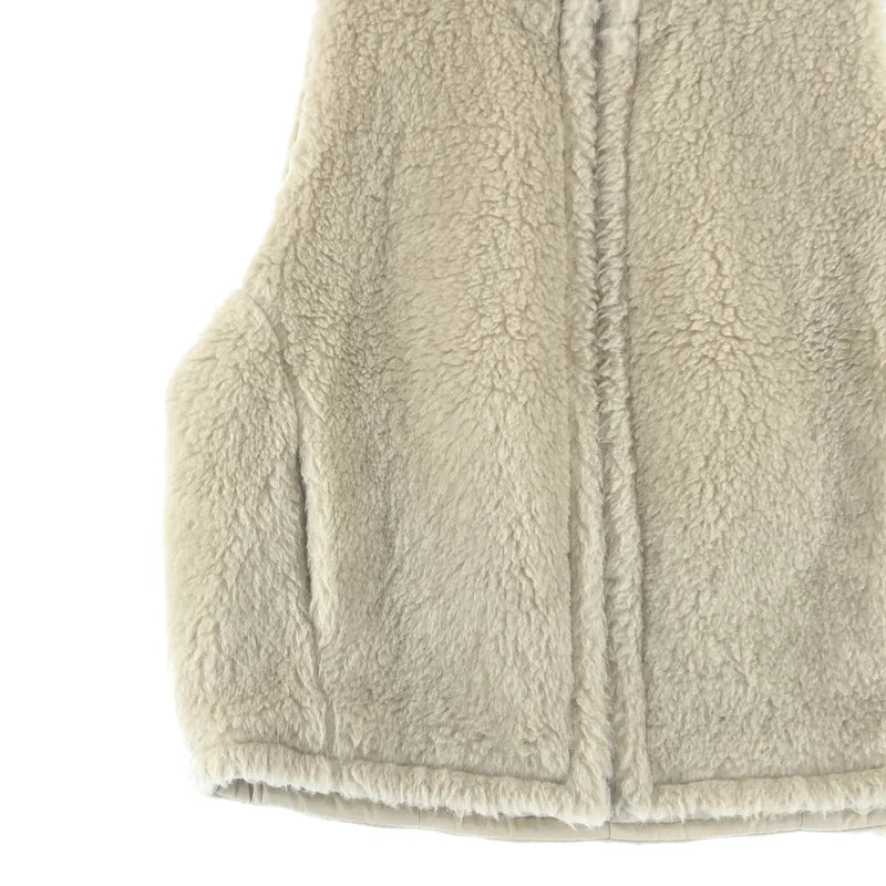 AURALEE / オーラリー | 2021AW | SHETLAND WOOL BOA ZIP VEST / シェットランドウール ボア ジップアップ ベスト | 1 | レディース