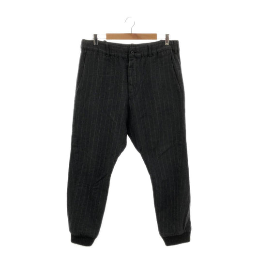 08sircus / Zero Eight Circus | Felted wool striped easy ribbed pants | 2 | Men's