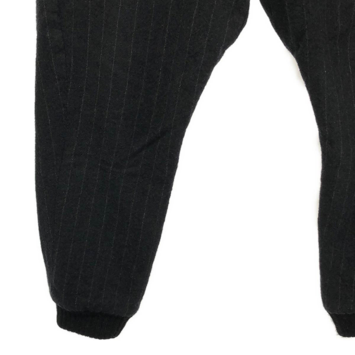 08sircus / Zero Eight Circus | Felted wool striped easy ribbed pants | 2 | Men's