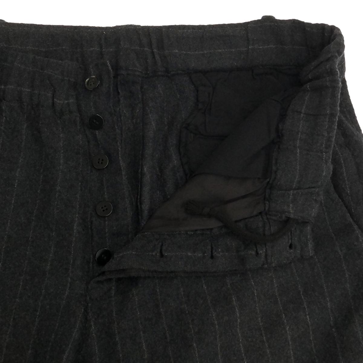 08sircus / Zero Eight Circus | Felted wool striped easy ribbed pants | 2 | Men's