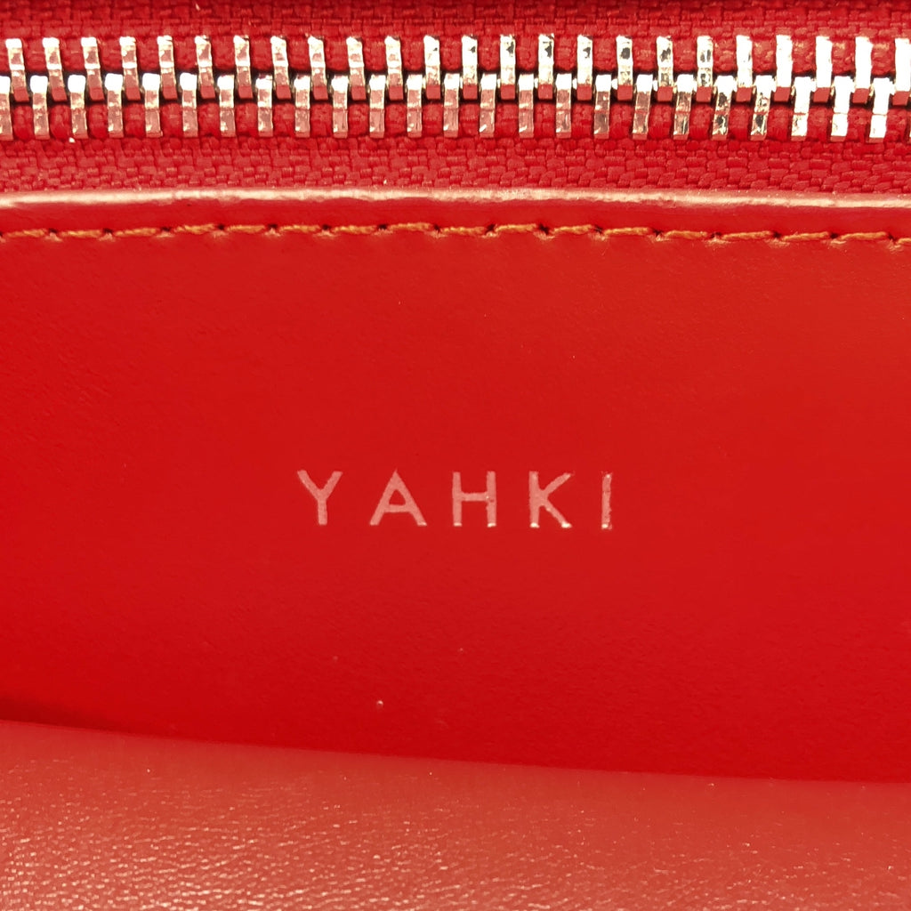 YAHKI / ヤーキ | スクエア レザー ショルダーバッグ | レッド | レディース