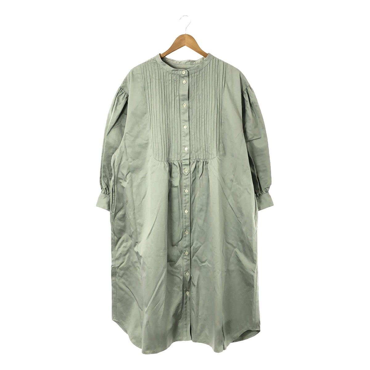 harenoti. / Harenochi | pin tuck shirts dress | mint | women's