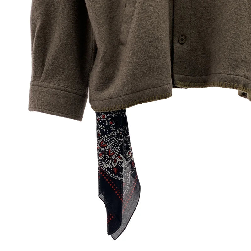 destin / 데스틴 | 울 캐시미어 반다나 셔츠 재킷 | M | 남성