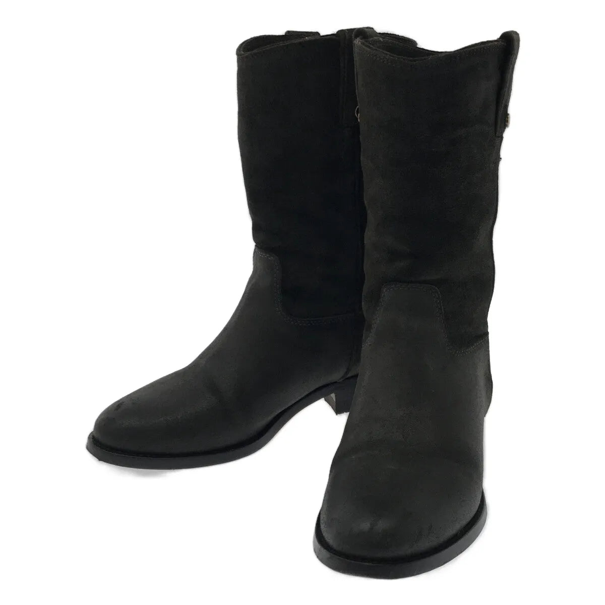 【미품】 JIMMY CHOO / 지미추 | HUDSON 가죽 페코스 부츠 | 35 | 블랙 | 여성