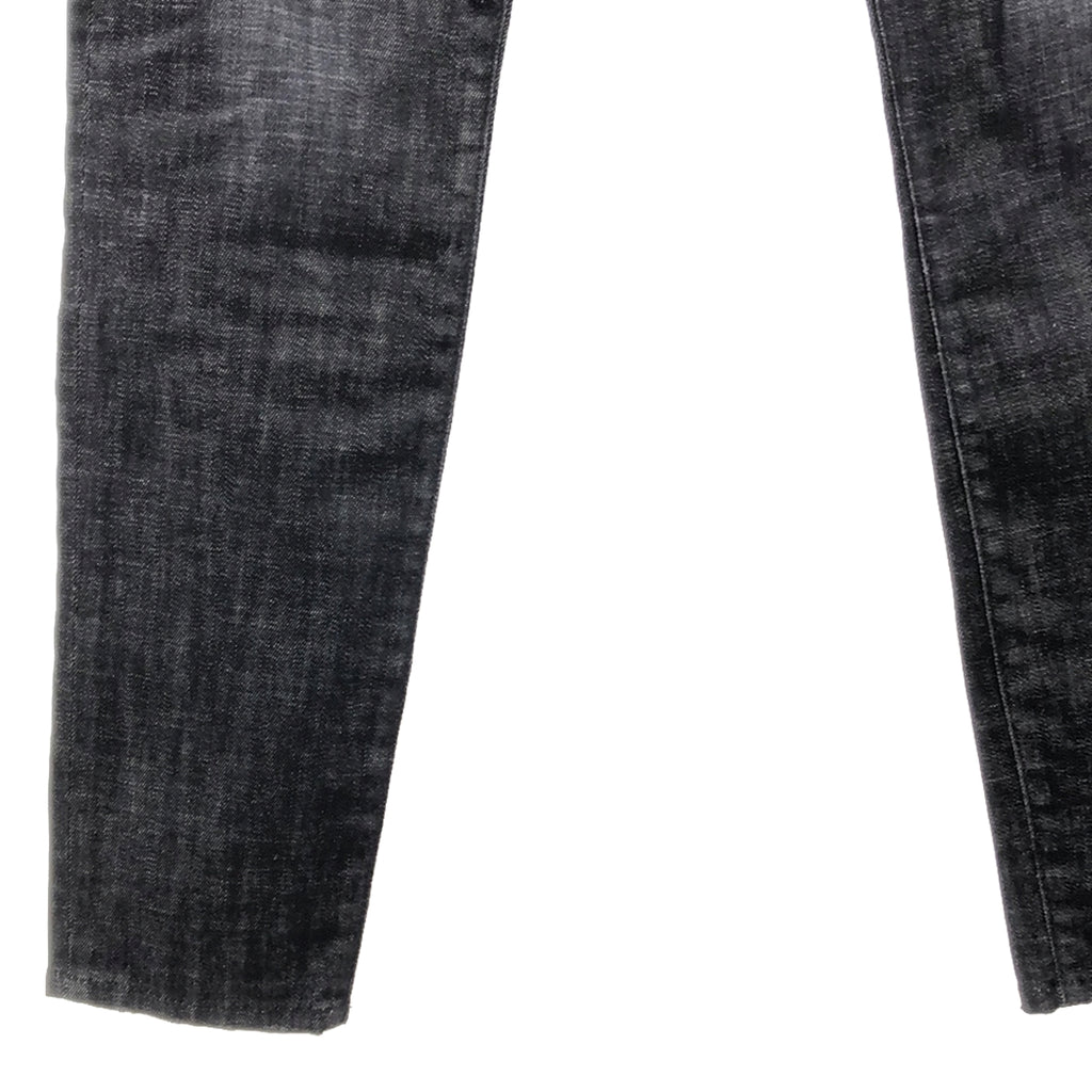 DSQUARED2 / ディースクエアード | 2021AW | SKATER JEAN スケータージーンズ ダメージ ウォッシュ加工 ストレッチ デニムパンツ | 44 | ブラック | メンズ