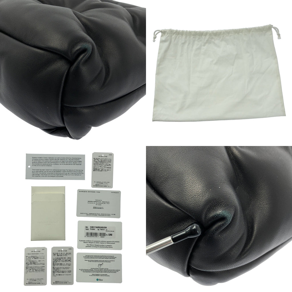 【美品】  Maison Margiela / メゾンマルジェラ | 2023SS | Glam Slam / グラムスラム レザー ショルダーバッグ | UNI | ブラック | レディース