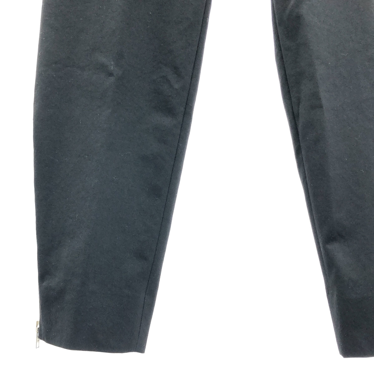 [狀況良好] COMME des GARÇONS HOMME DEUX | 2024 春夏系列 |拉鍊下擺羊毛華達呢錐形褲| SHOPBOP S 號 |黑色|男士