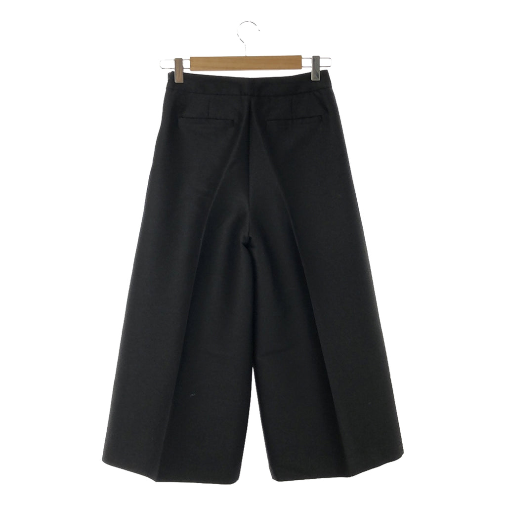 【美品】  REYC / リック | ワイド クロップドパンツ | 34 | ブラック | レディース