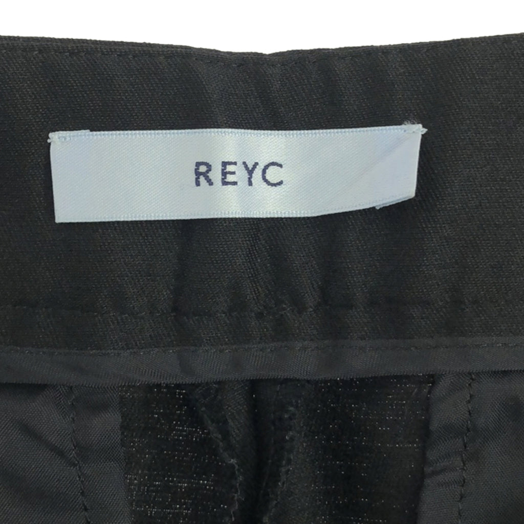 【美品】  REYC / リック | ワイド クロップドパンツ | 34 | ブラック | レディース