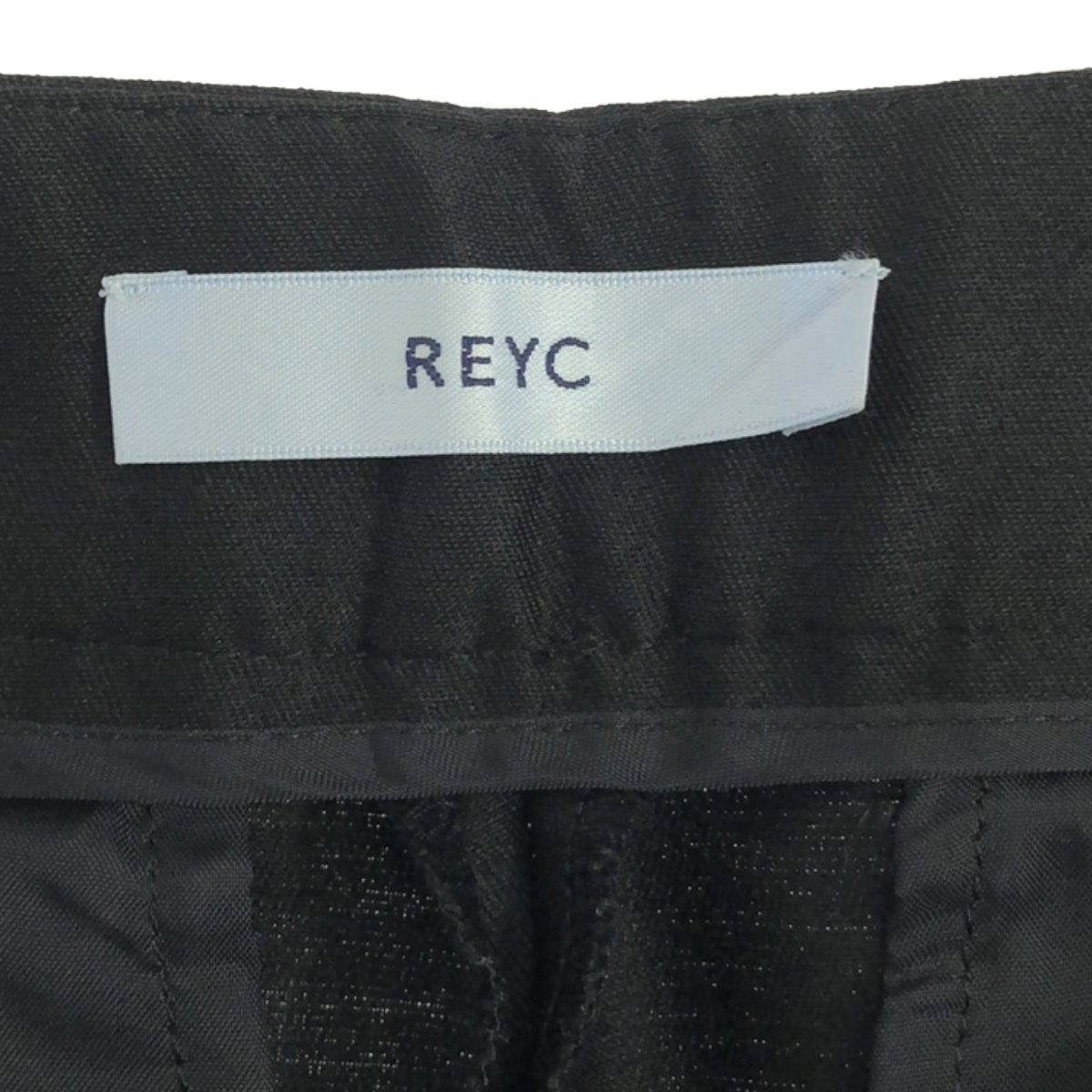 【美品】  REYC / リック | ワイド クロップドパンツ | 34 | ブラック | レディース