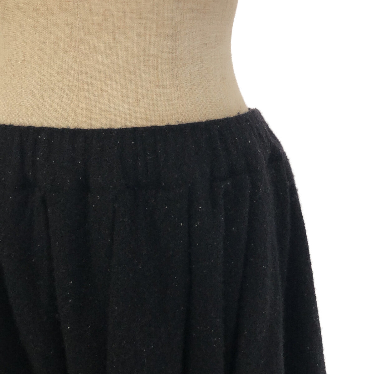 COMME des GARCONS COMME des GARCONS / Comme des | 2021秋冬 | Nep 羊毛縮水褶皺寬長裙 | S |黑色 |女性的
