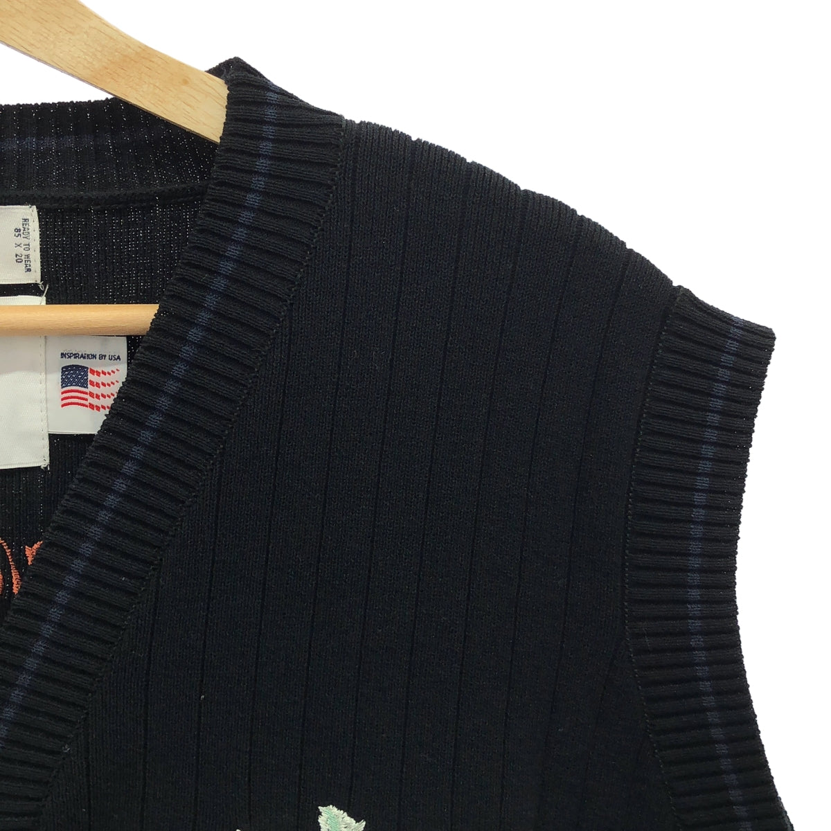 【미품】 DAIRIKU / 다이릭 | 2024SS | Hawaii Zip Up Knit Vest / 엠브로이드리 지퍼 니트 베스트 | M |