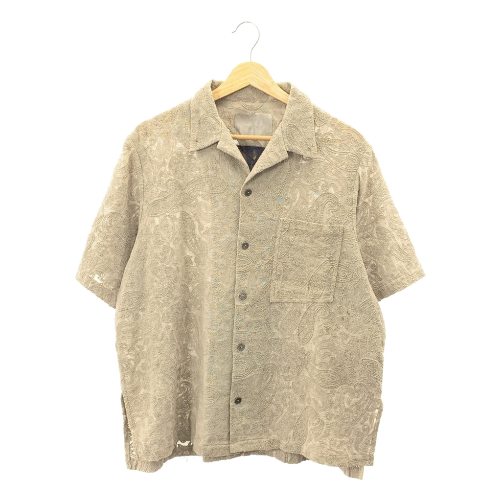 Professor.E / プロフェッサーイー | エンブロイダリー メタルボタン オープンカラー シャツ | 46 | メンズ