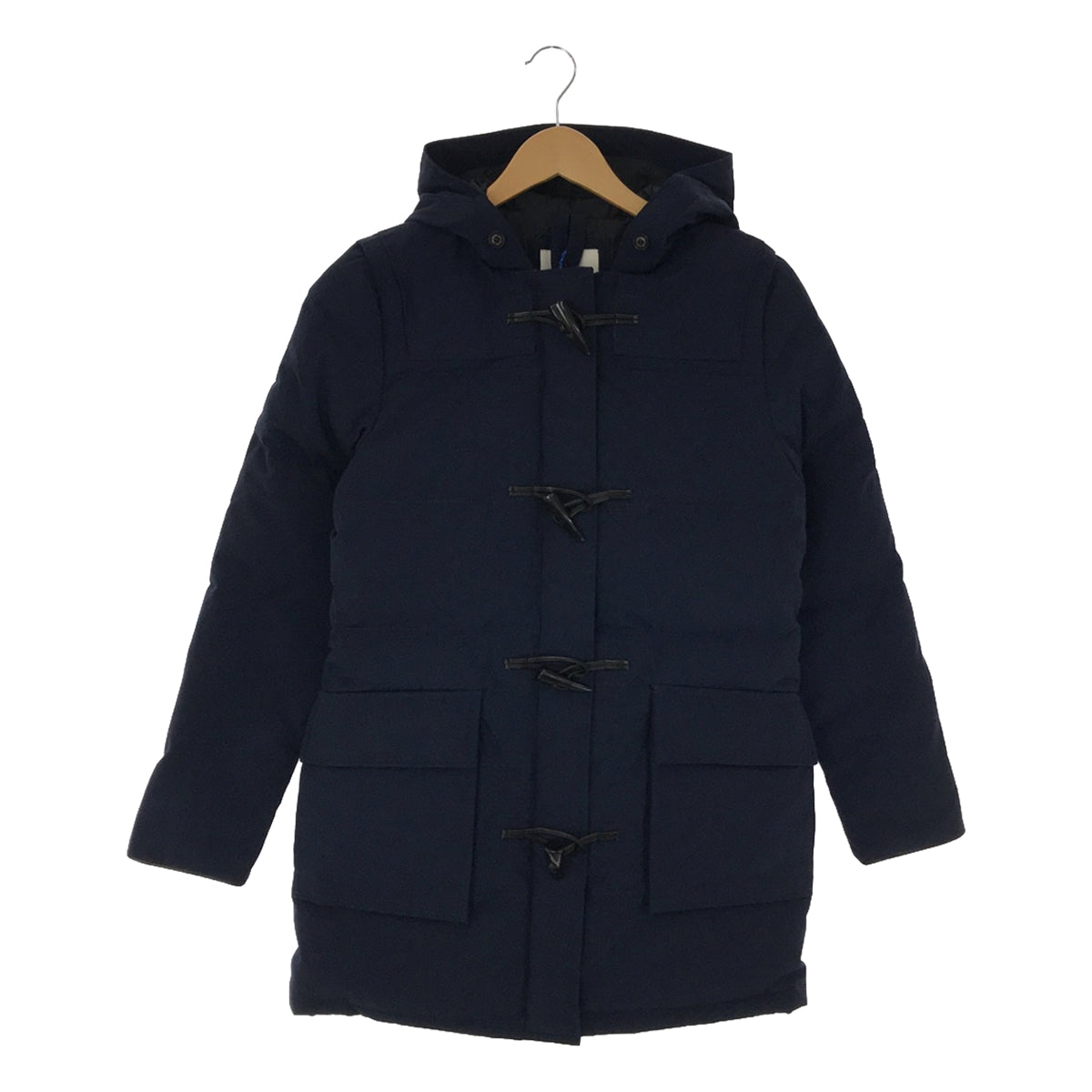 [New] Cape Heights | DALMENY JACKET | Down jacket hoodie with chin strap | S | Navy | Women's