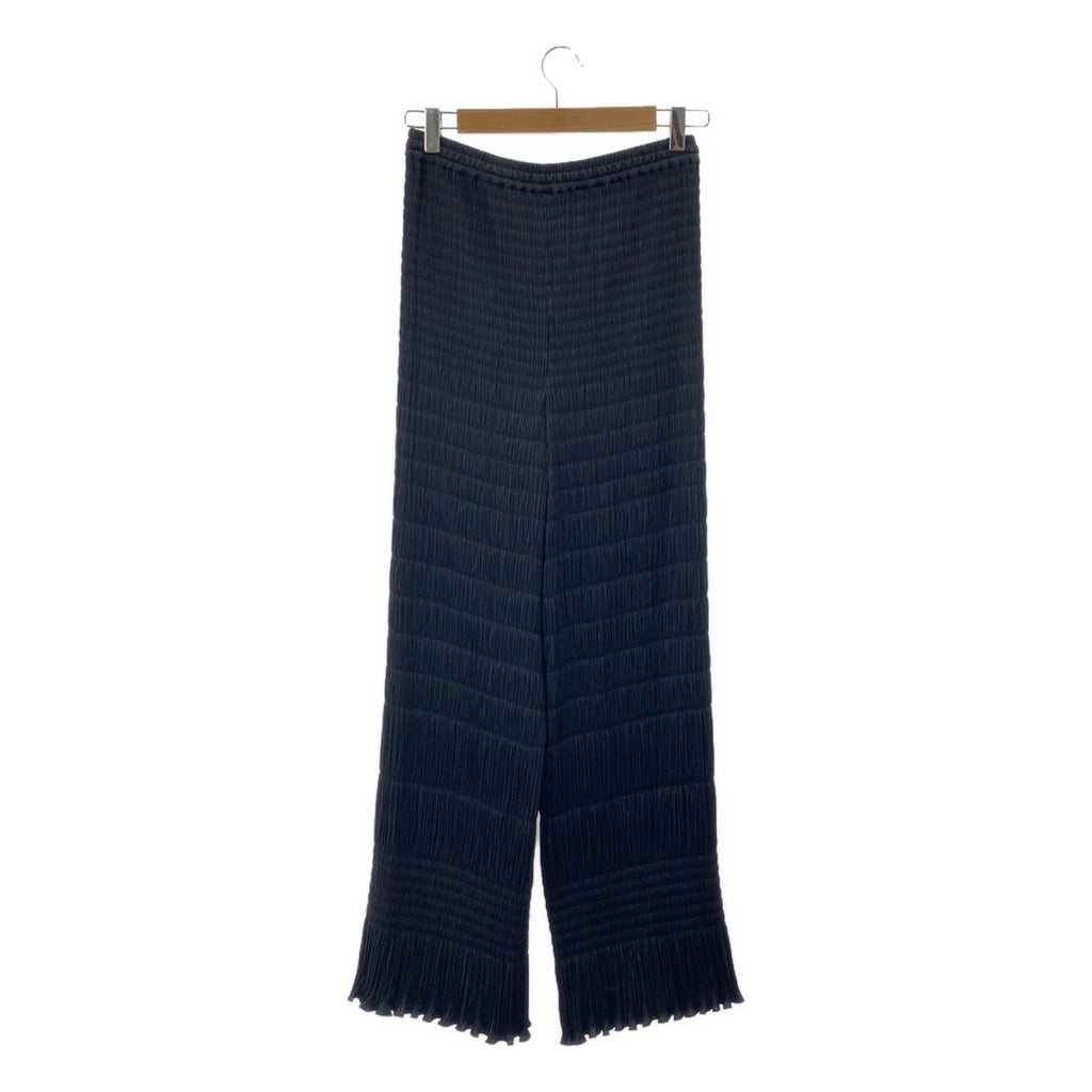 【美品】  TELMA / テルマ | バンブー プリーツパンツ | 36 | ブラック | レディース