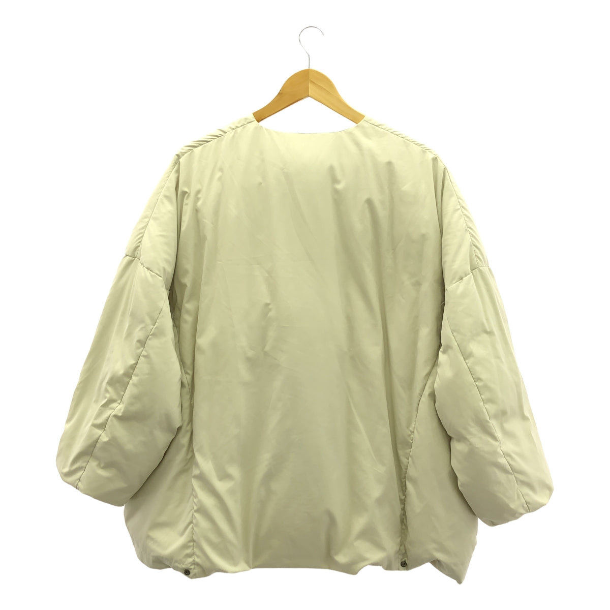 LOFTLABO / ロフトラボ | × KAWADA FEATHER / カワダフェザー ノーカラー オーバー ダウン ジャケット | 2 | エクリュ | レディース