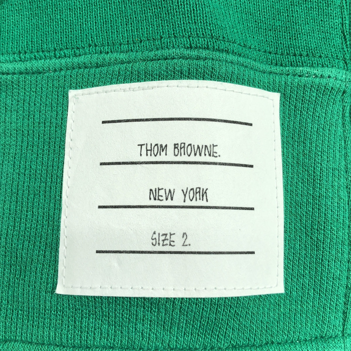 THOM BROWNE / トムブラウン | ショールカラー スウェット カーディガン | 2 | グリーン | メンズ