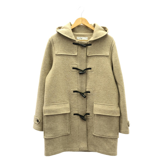 MAISON KITSUNE | Wool Melton Hooded Duffle Coat | S | Beige | Men's