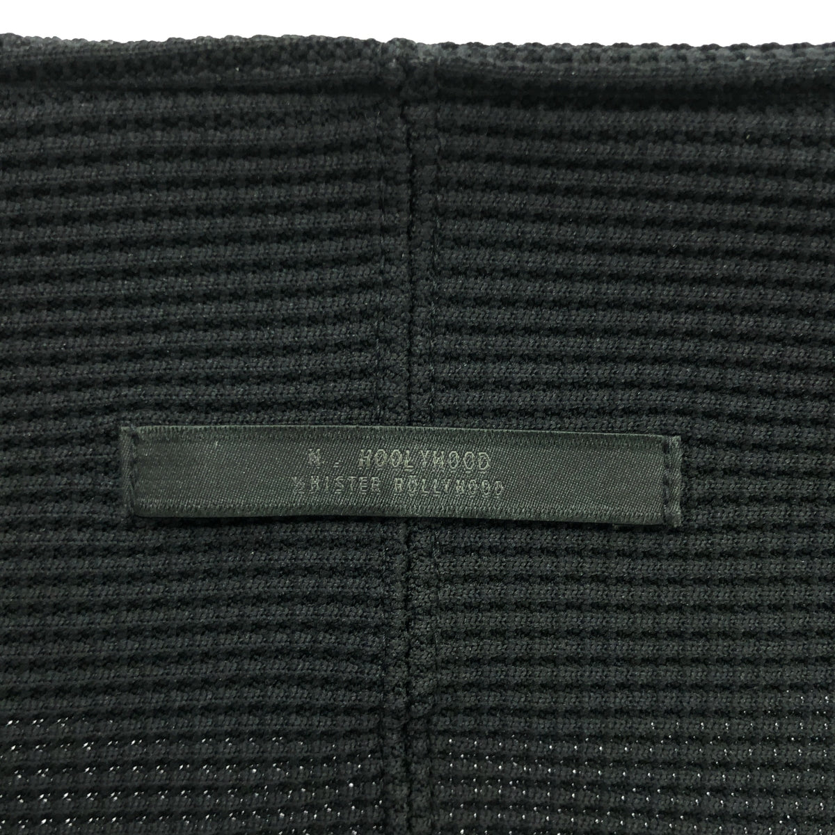 [Good Condition] N.HOOLYWOOD / N.Hollywood | No-collar buttonless knit cardigan | 36 | black | Men's