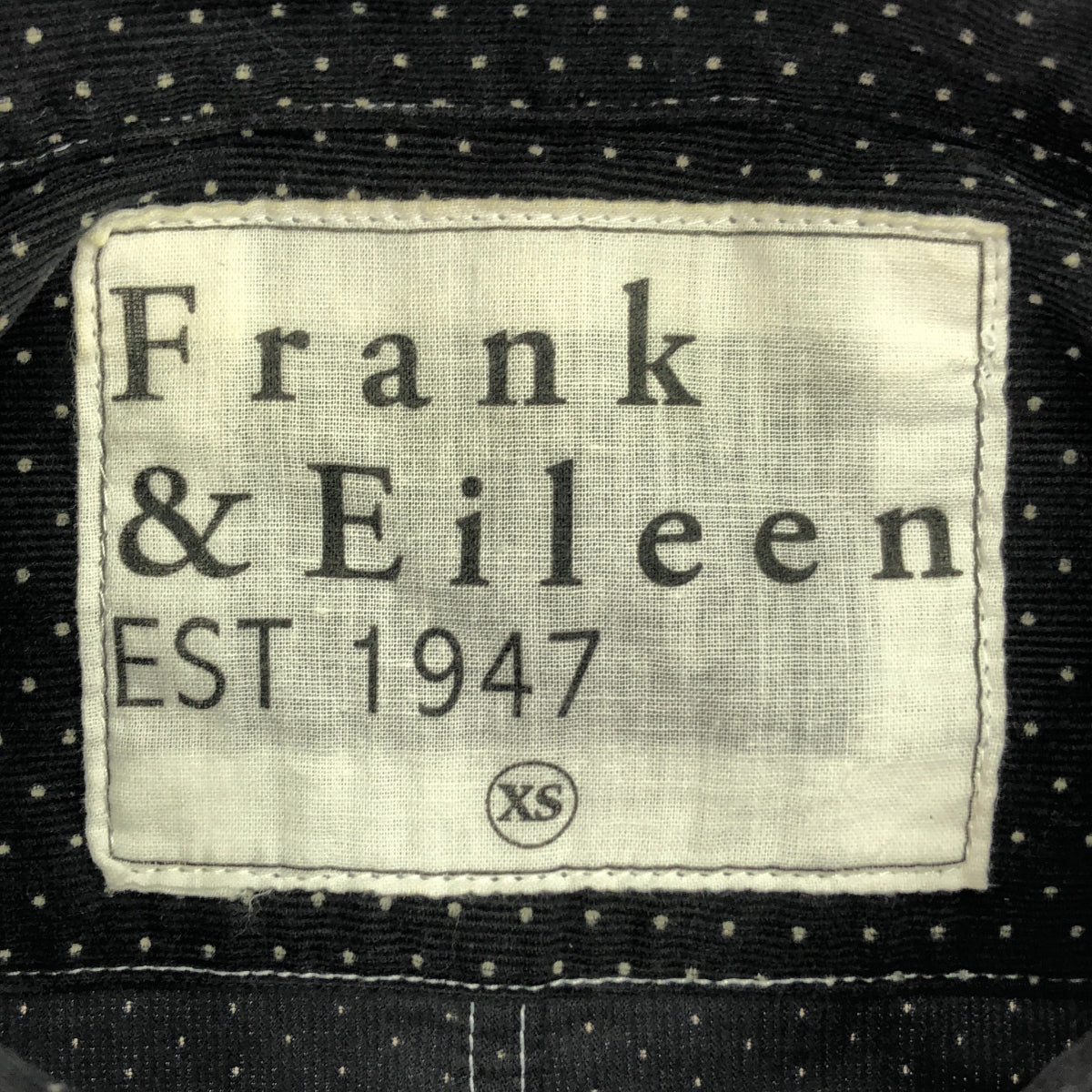 Frank&amp;Eileen | PAUL Dot Corduroy Shirt | XS | Women's