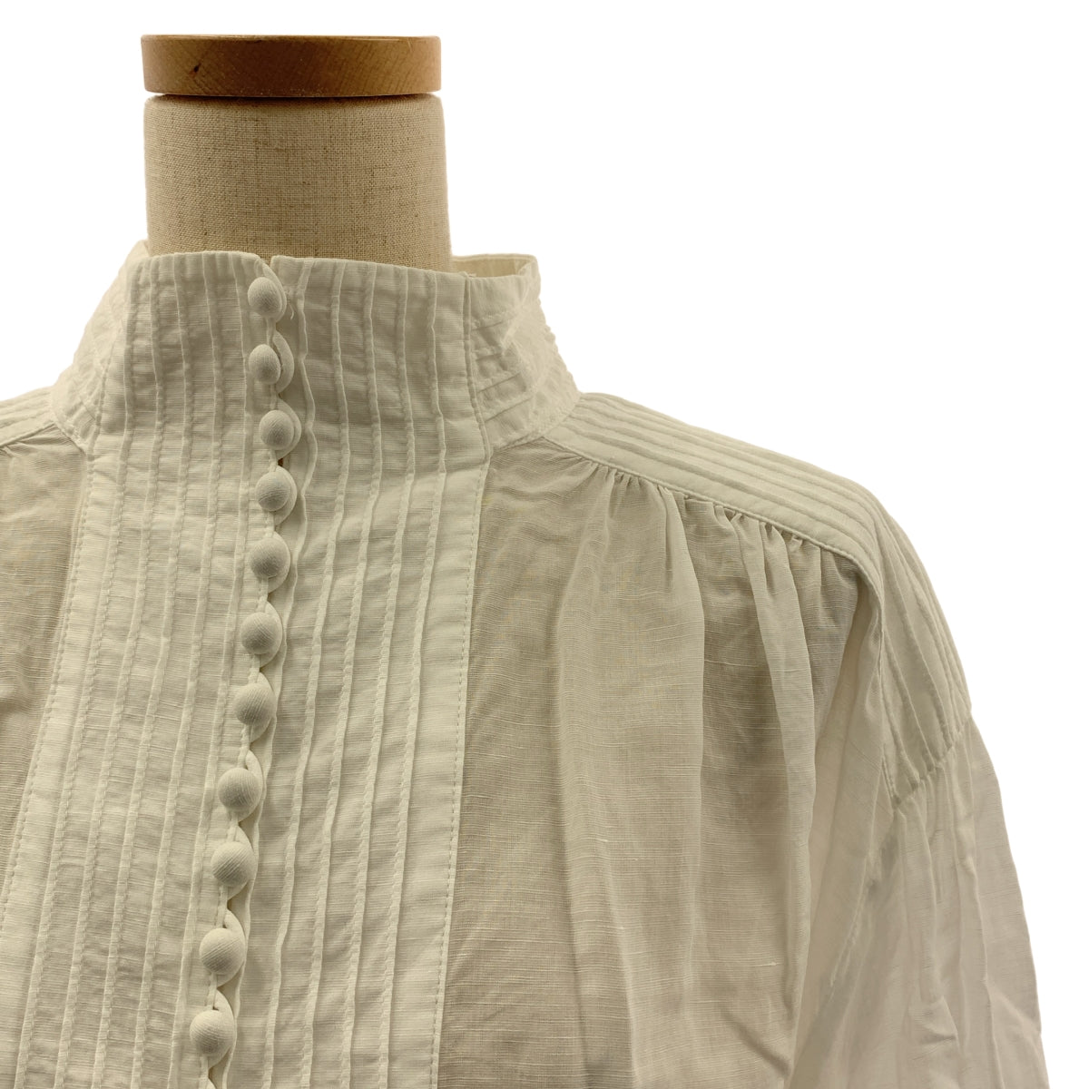 CADUNE / カデュネ | ピンタック ボリューム ブラウス | 36 | ホワイト | レディース