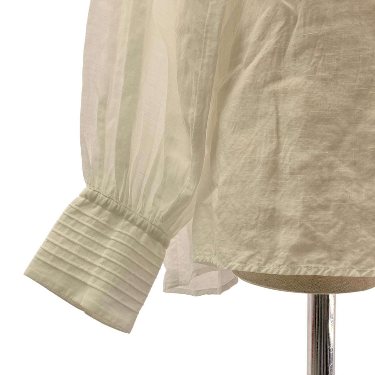 CADUNE / カデュネ | ピンタック ボリューム ブラウス | 36 | ホワイト | レディース