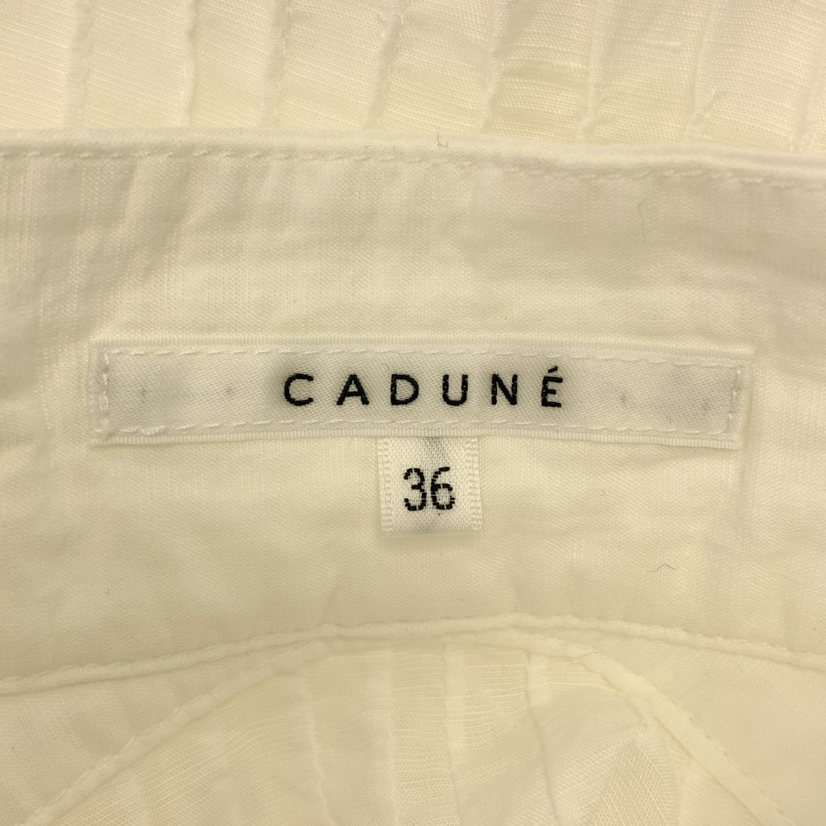 CADUNE / カデュネ | ピンタック ボリューム ブラウス | 36 | ホワイト | レディース