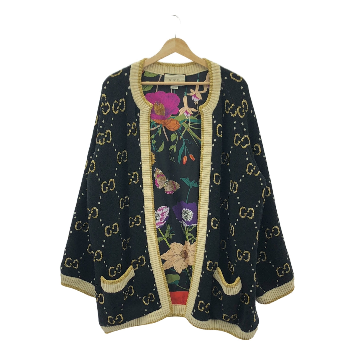 GUCCI / グッチ | 2020AW | フローラル裏地 GG ラメ ウール GUCCI / グッチ | 2020AW | フローラル裏地 GG ラメ ウール