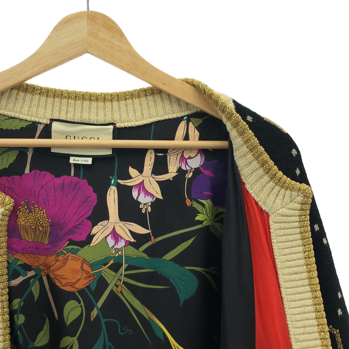 GUCCI / グッチ | 2020AW | フローラル裏地 GG ラメ ウール GUCCI / グッチ | 2020AW | フローラル裏地 GG ラメ ウール