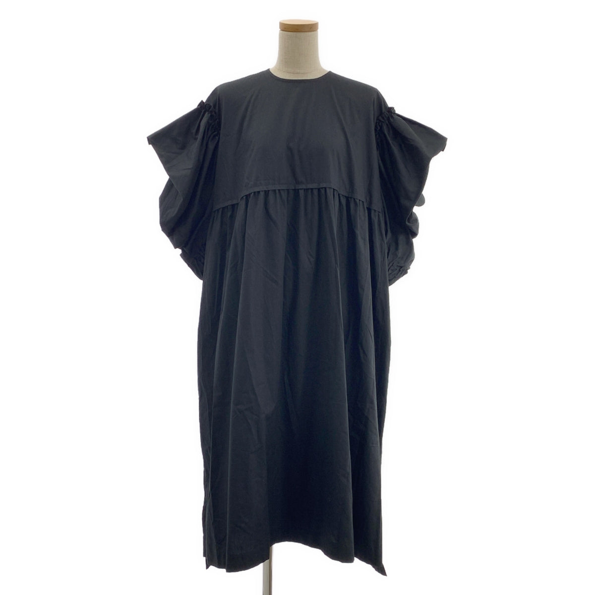 tao COMME des GARCONS / タオコムデギャルソン | 2025SS | インサイドアウト ギャザー ボリュームスリーブ ドレス ワンピース | M | レディース