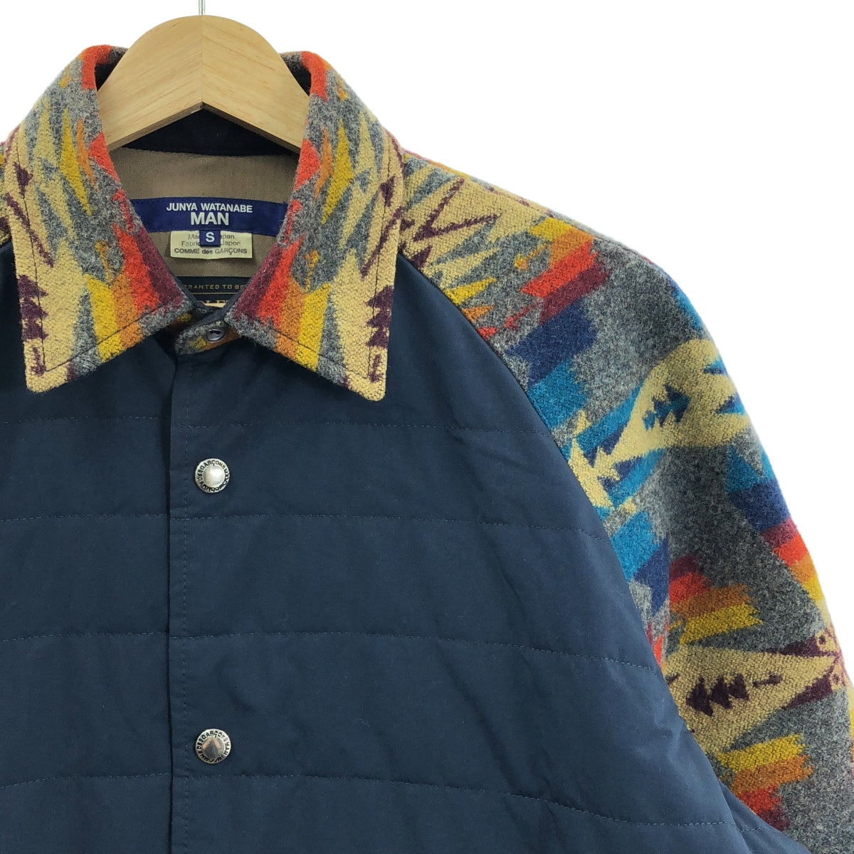 JUNYA WATANABE MAN / ジュンヤワタナベマン | 2022AW | ×PENDLETON ペンドルトン / ネイティブ柄 中綿 シャツブルゾン | S | マルチカラー | メンズ
